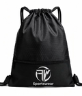 FW Sportswear Performance Drawstring Bag front view.