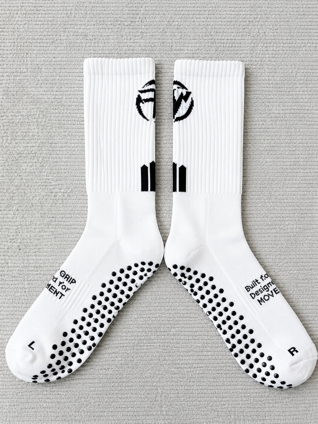 White Performance Grip Socks 2.0